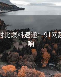 多版本对比爆料速递：91网起因与影响